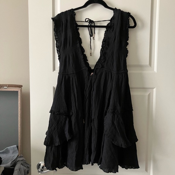 Free People Black Tunic Dress - Picture 4 of 6
